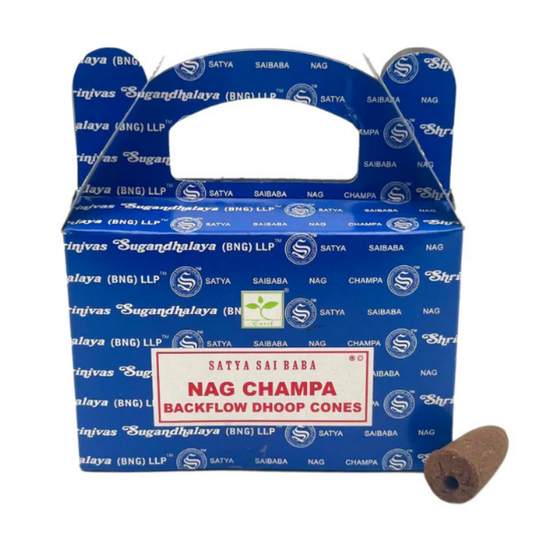 Encens Backflow Nag Champa – Satya | Cônes pour Fontaine à Encens