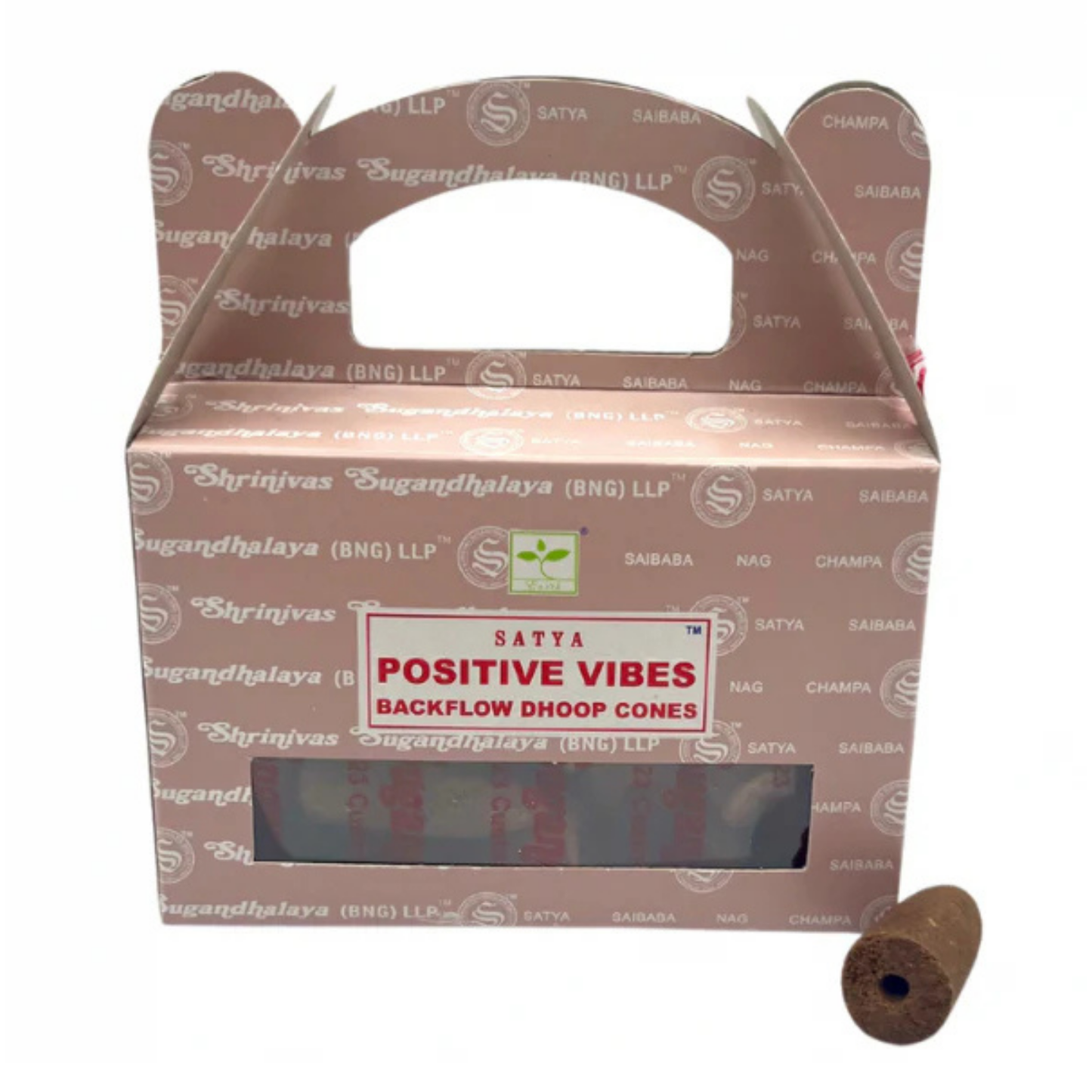 Encens Backflow Positive Vibes – Satya | Cônes pour Fontaine à Encens