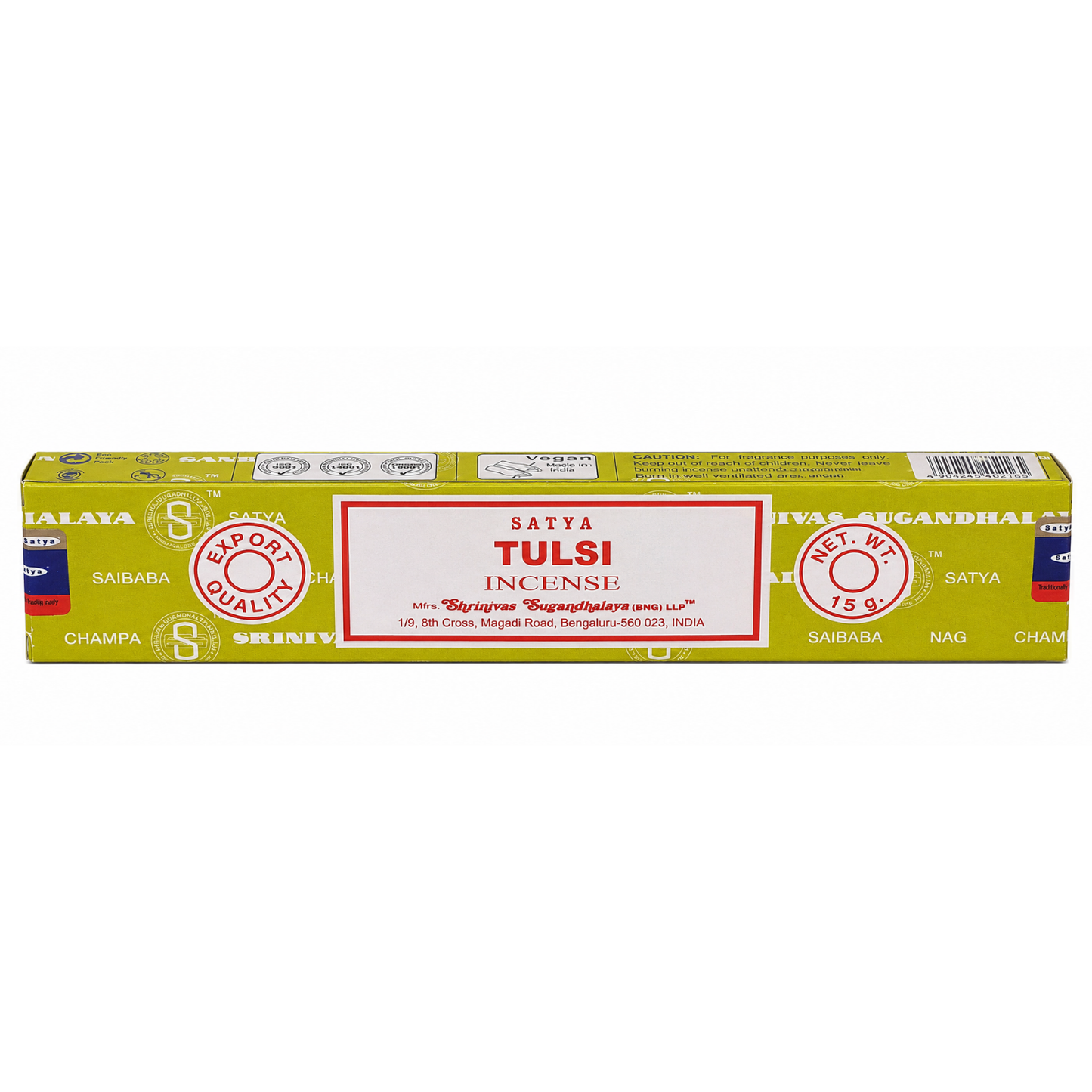 Encens Basilic Tulsi – Satya 15g | Bâtonnets Naturels