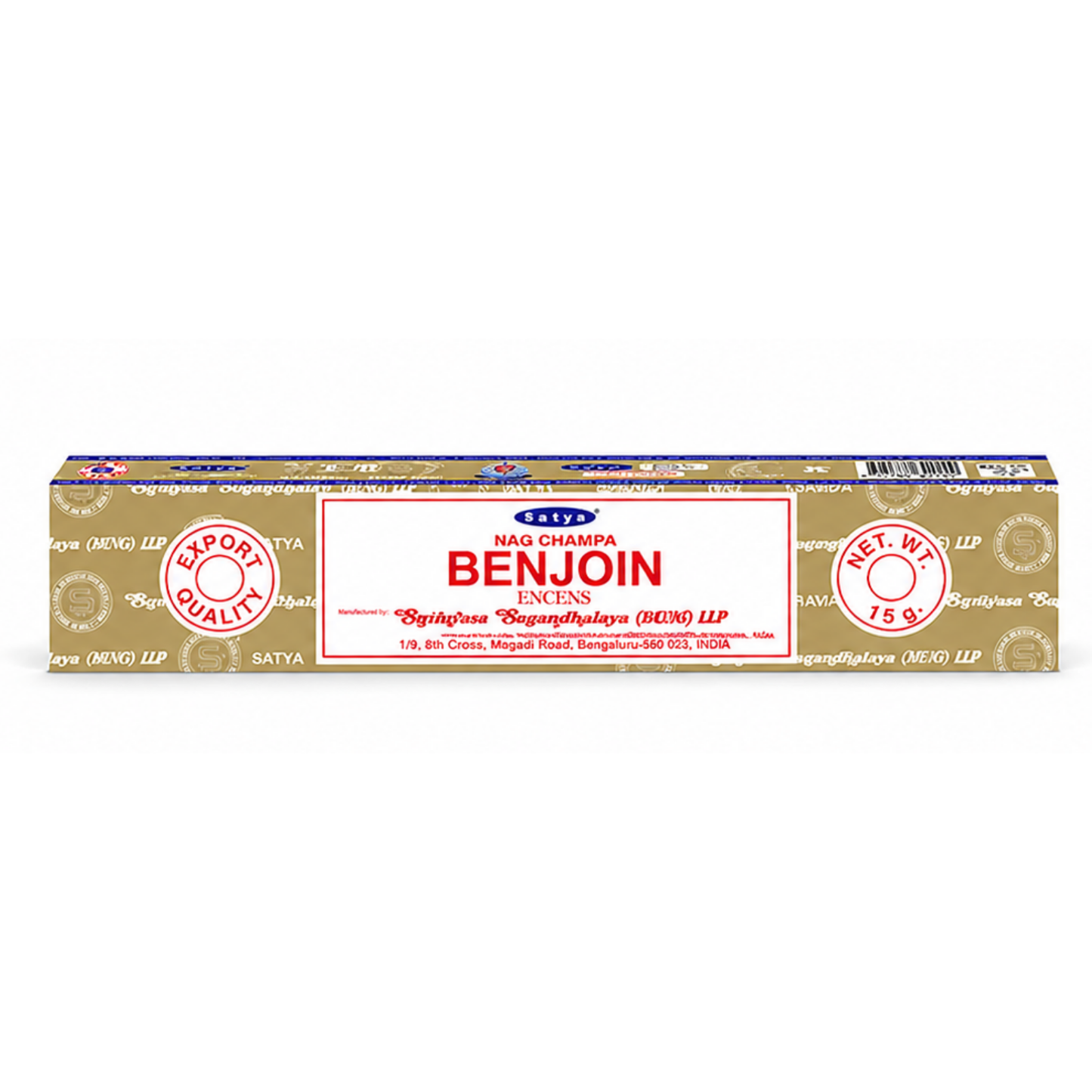 Encens Benjoin – Satya 15g | Bâtonnets Naturels