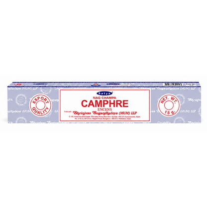 Encens Camphre – Satya 15g | Bâtonnets Naturels
