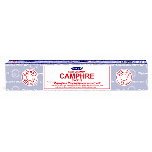 Encens Camphre – Satya 15g | Bâtonnets Naturels