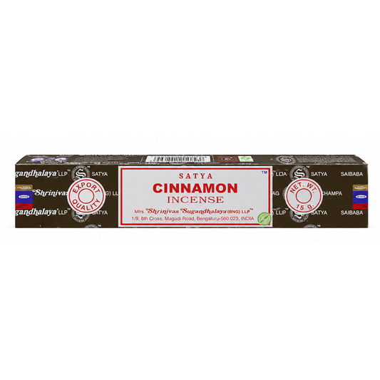 Encens Cannelle – Satya 15g | Bâtonnets Naturels