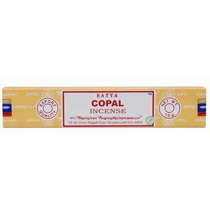Encens Copal – Satya 15g | Bâtonnets Naturels