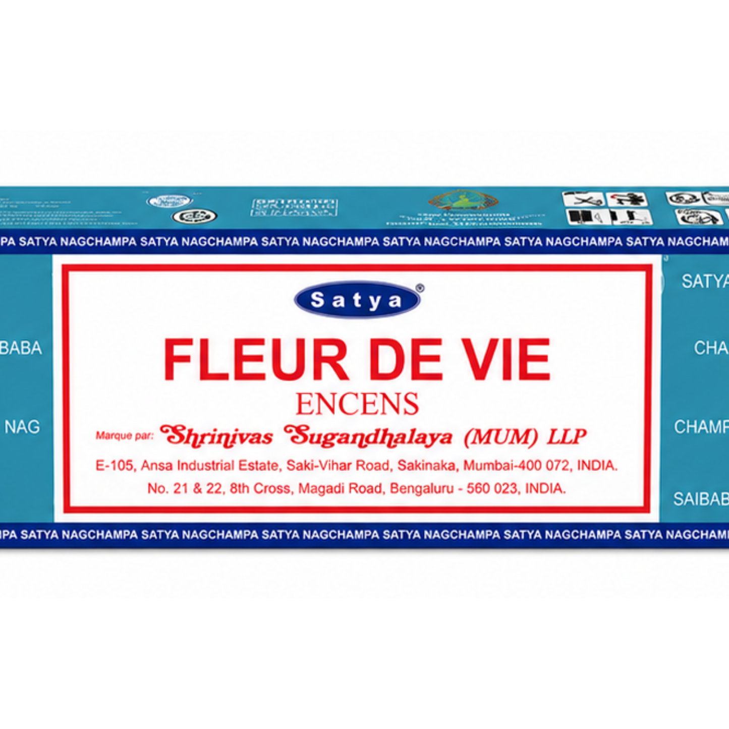 Encens Fleur de Vie – Satya 15g | Bâtonnets Naturels