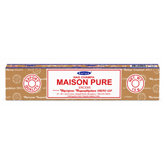 Encens Maison Pure – Satya 15g | Bâtonnets Naturels