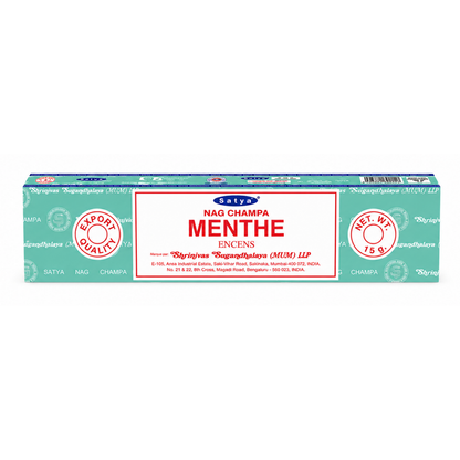 Encens Menthe – Satya 15g | Bâtonnets Naturels