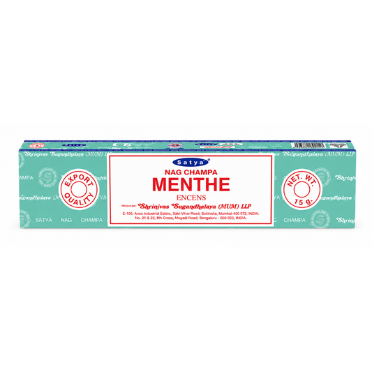 Encens Menthe – Satya 15g | Bâtonnets Naturels