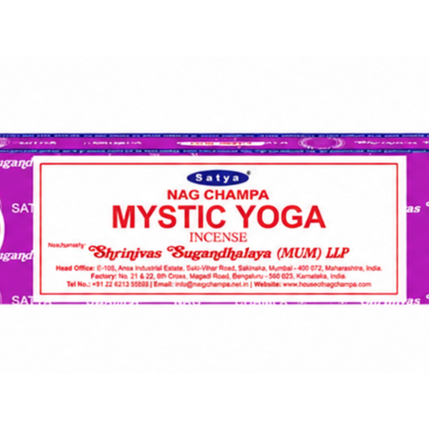 Encens Mystic Yoga – Satya 15g | Bâtonnets Naturels