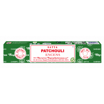 Encens Patchouli – Satya 15g | Bâtonnets Naturels