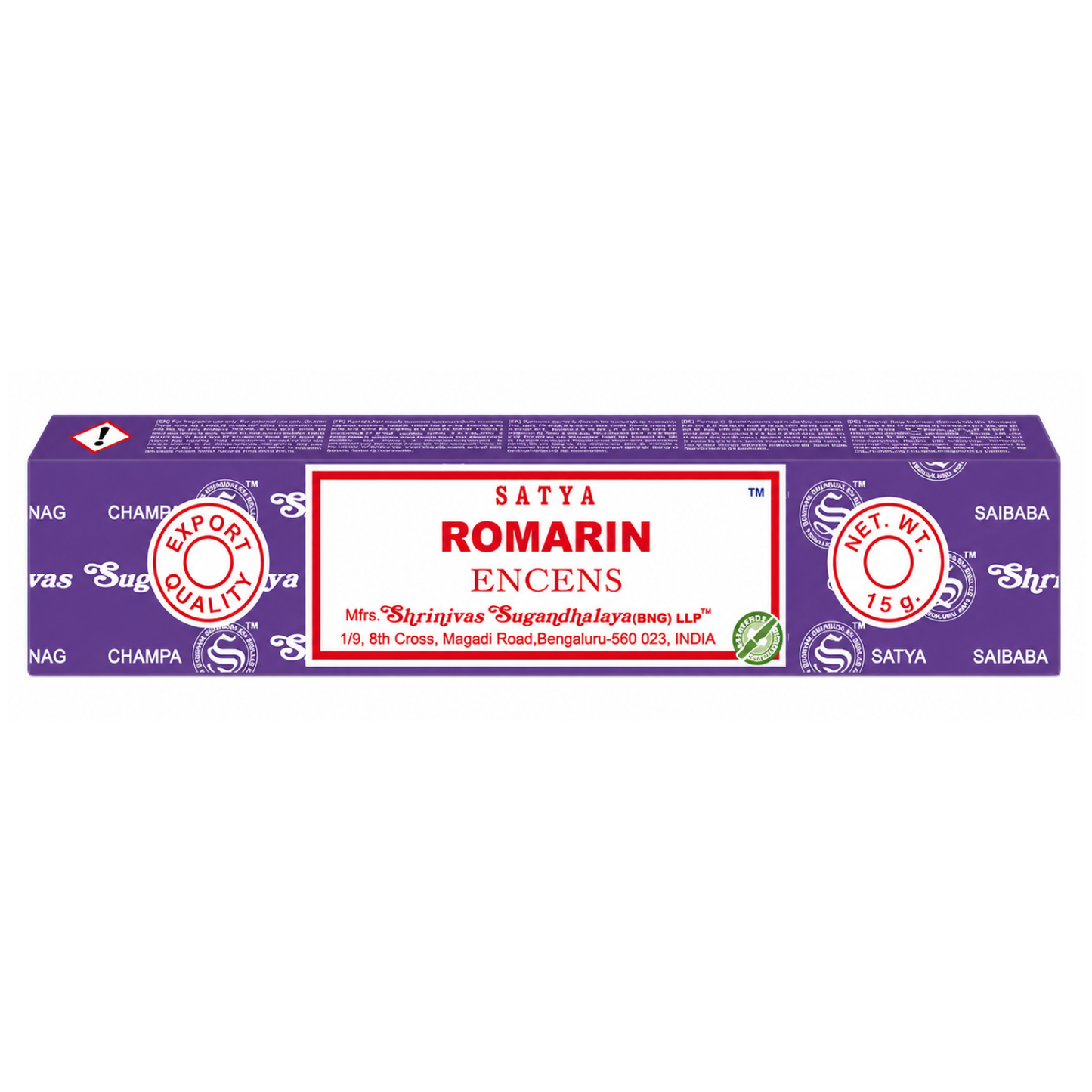 Encens Romarin – Satya 15g | Bâtonnets Naturels