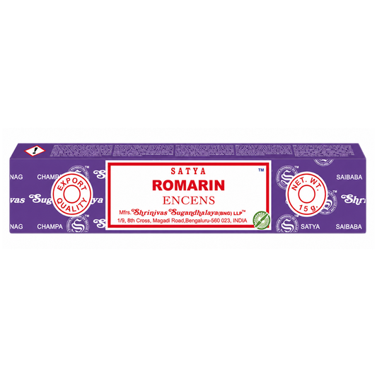 Encens Romarin – Satya 15g | Bâtonnets Naturels