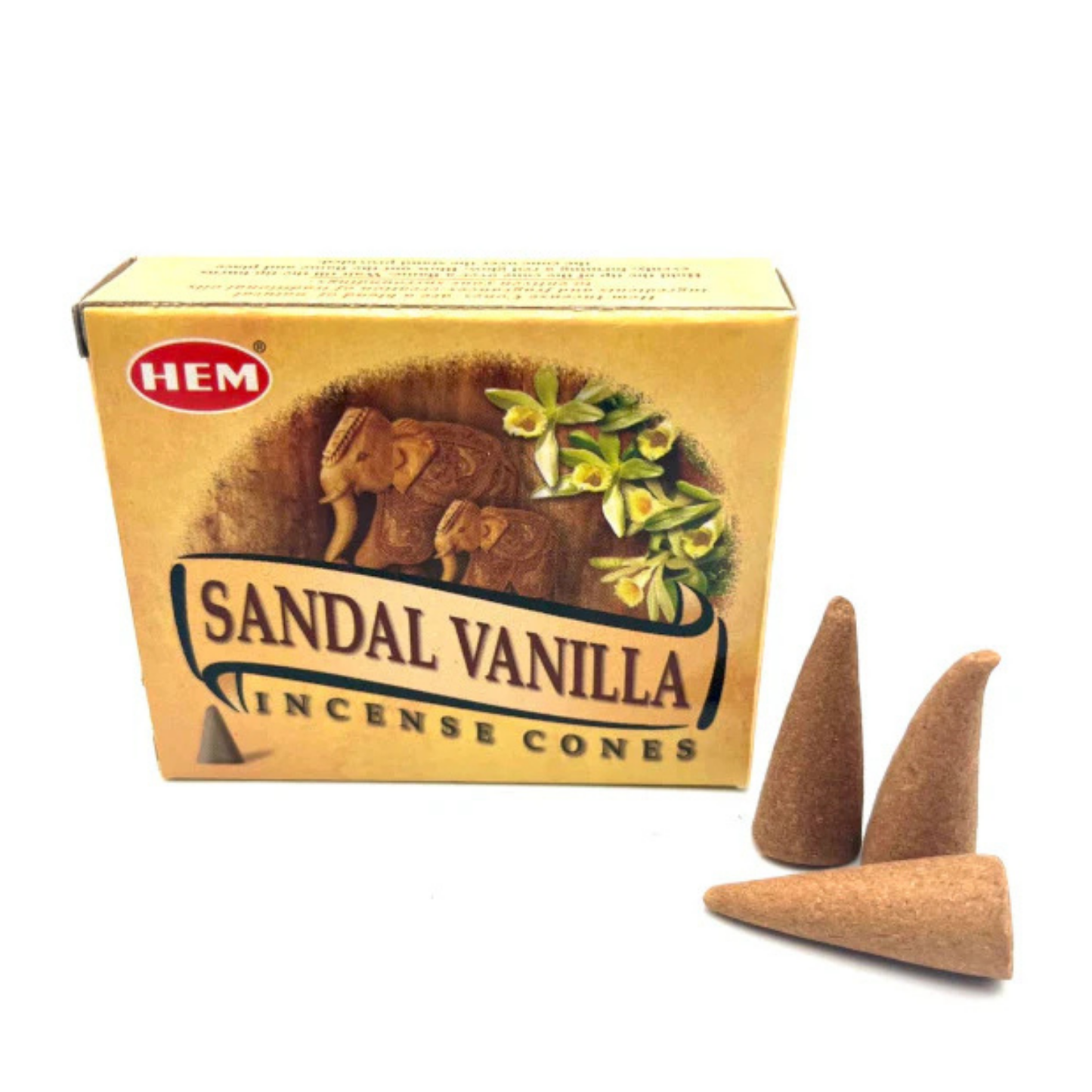 Encens Vanille Bois de Santal – HEM | Cônes Naturels