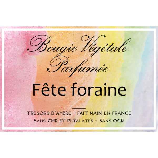 Bougie végétale parfumée Fête Foraine Métal