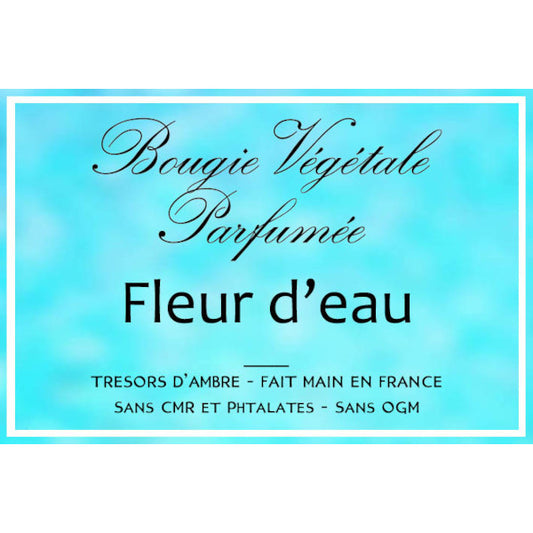 Bougie végétale parfumée Fleur d’Eau Métal