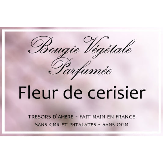 Bougie végétale parfumée Fleur de cerisier Métal