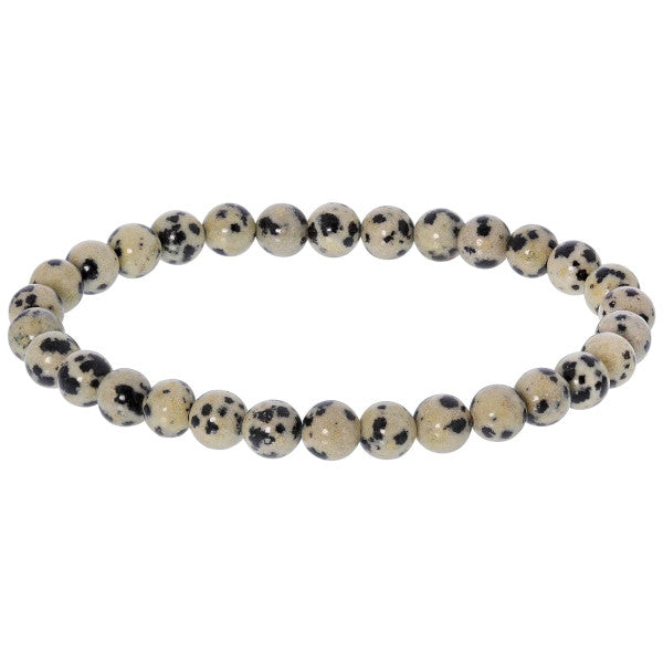 Jaspe Dalmatien Bracelet en Pierre Boule