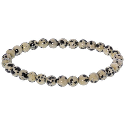 Jaspe Dalmatien Bracelet en Pierre Boule