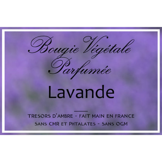 Bougie végétale parfumée Lavande Métal