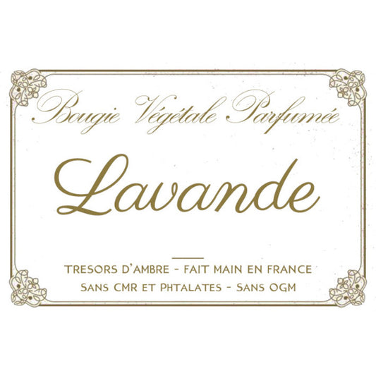 Bougie végétale parfumée Lavande Métal