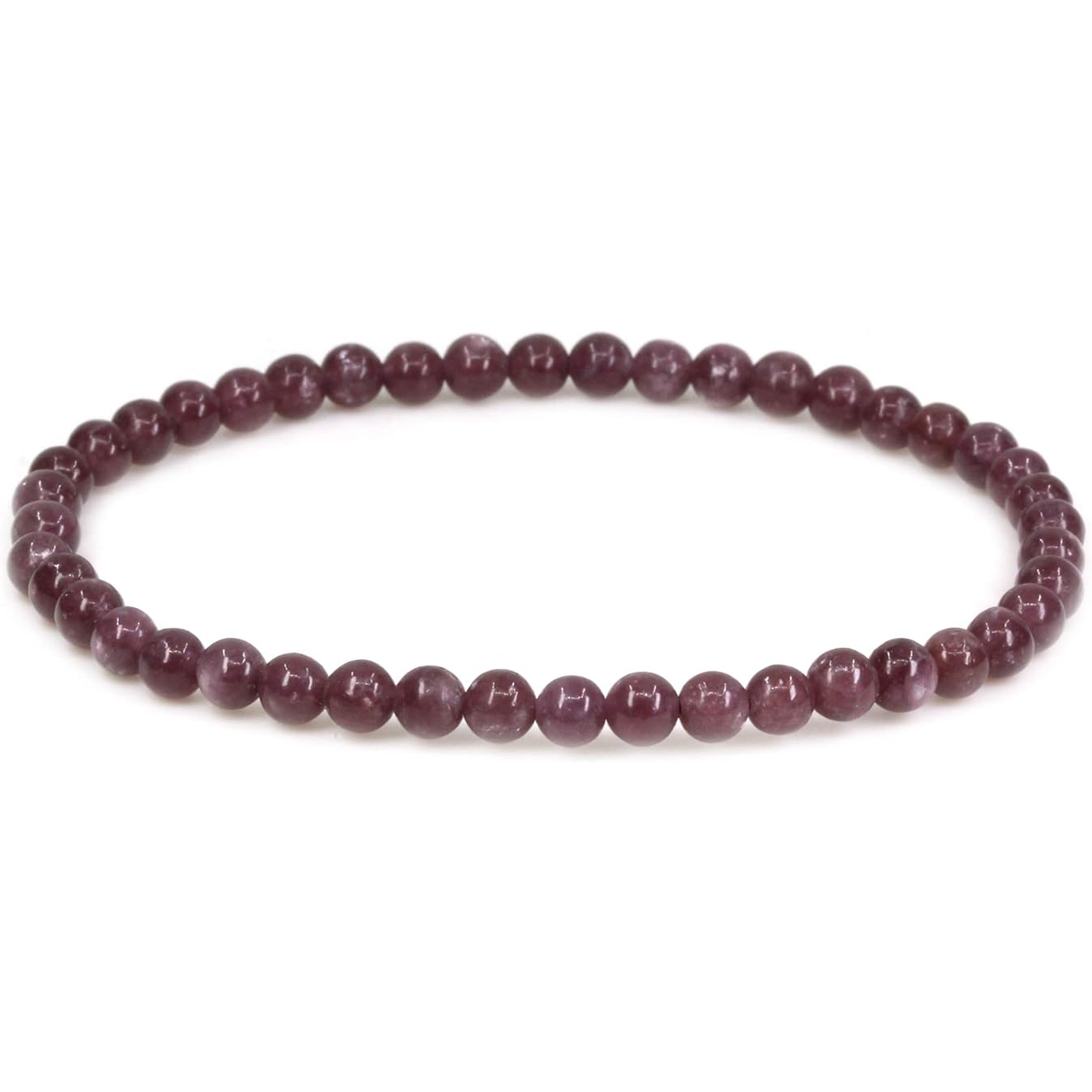 Lépidolite Bracelet en Pierre Boule