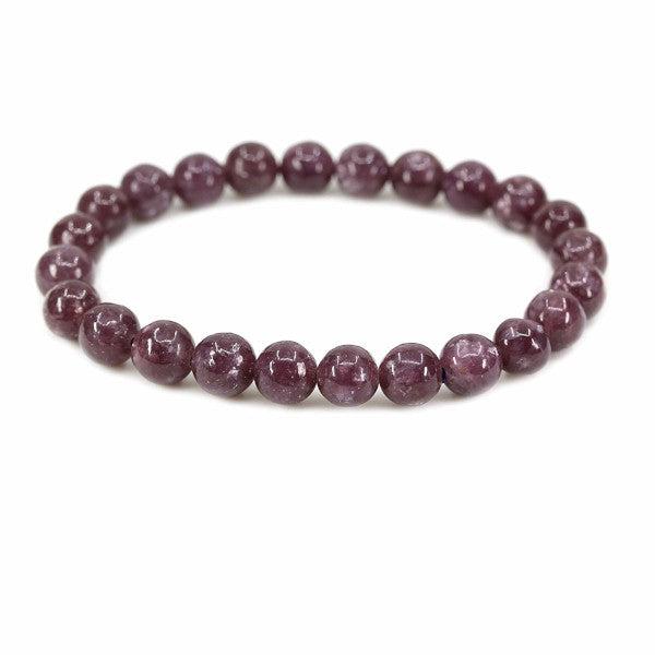 Lépidolite Bracelet en Pierre Boule