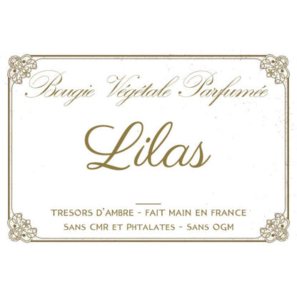 Bougie végétale parfumée Lilas Métal