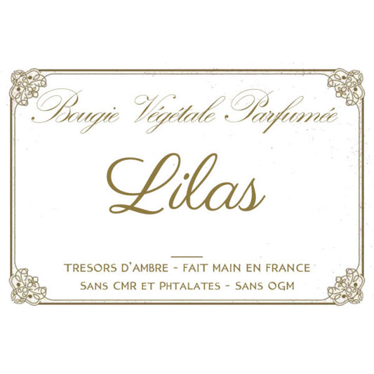 Bougie végétale parfumée Lilas Métal