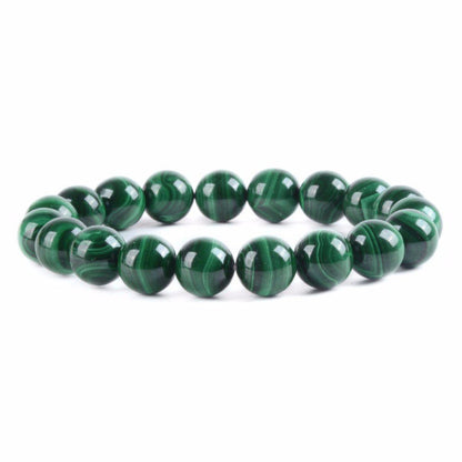 Malachite EXTRA Bracelet en Pierre Boule