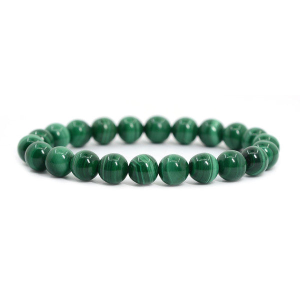 Malachite EXTRA Bracelet en Pierre Boule