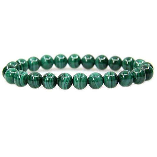 Malachite EXTRA Bracelet en Pierre Boule