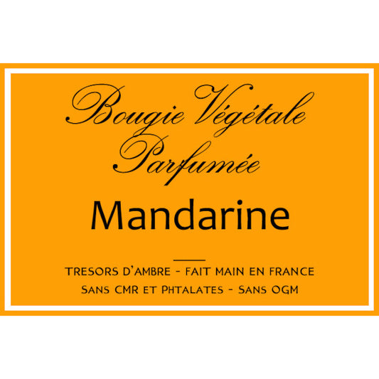 Bougie végétale parfumée Mandarine Métal