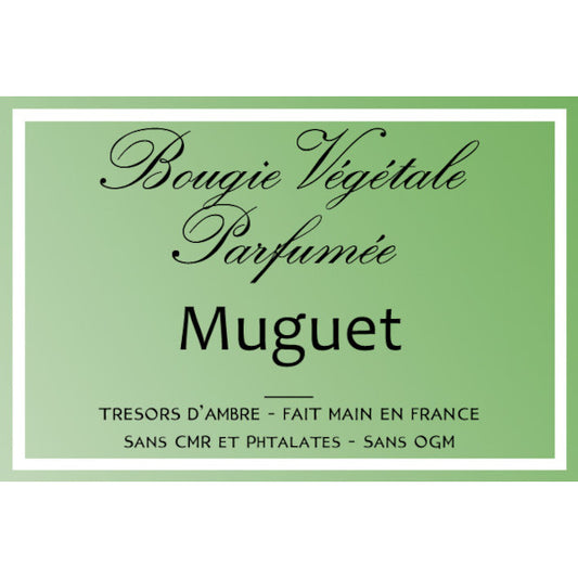 Bougie végétale parfumée Muguet Métal