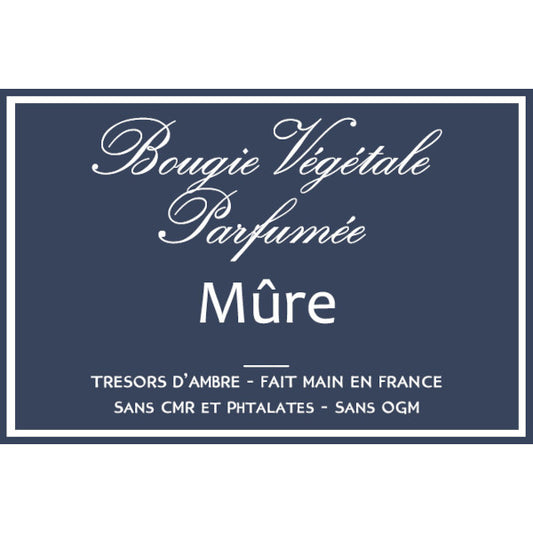 Bougie végétale parfumée Mûre Métal