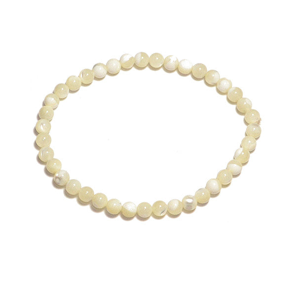 Nacre Bracelet en Pierre Boule