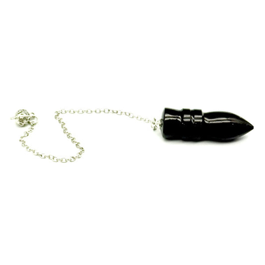 Pendule Obsidienne dorée