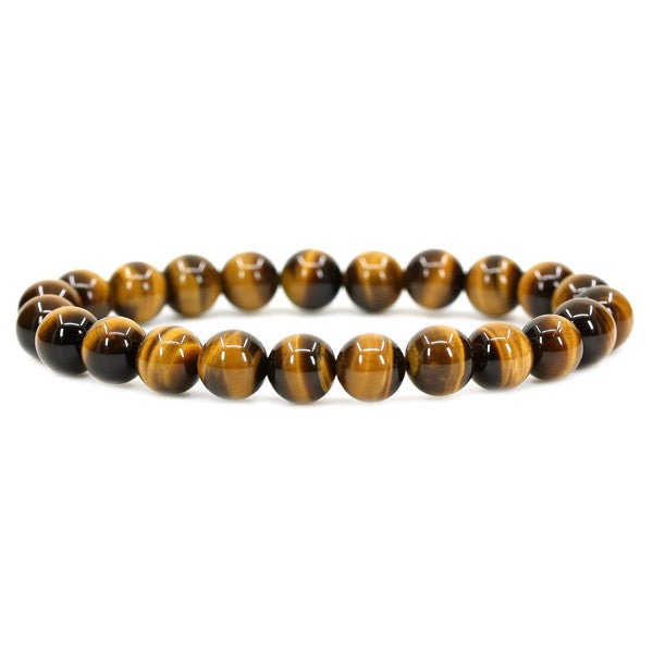 Oeil de Tigre Bracelet en Pierre Boule