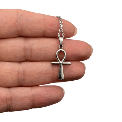 Croix d’Ankh (Croix de Vie) en Acier Inoxydable argenté
