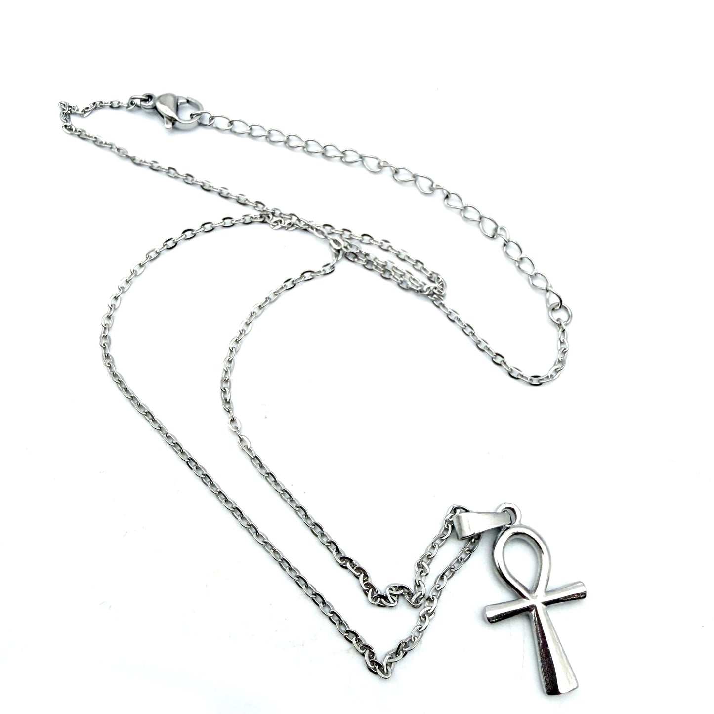 Croix d’Ankh (Croix de Vie) en Acier Inoxydable argenté