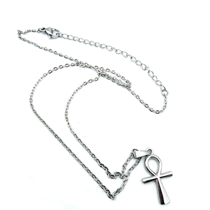 Croix d’Ankh (Croix de Vie) en Acier Inoxydable argenté