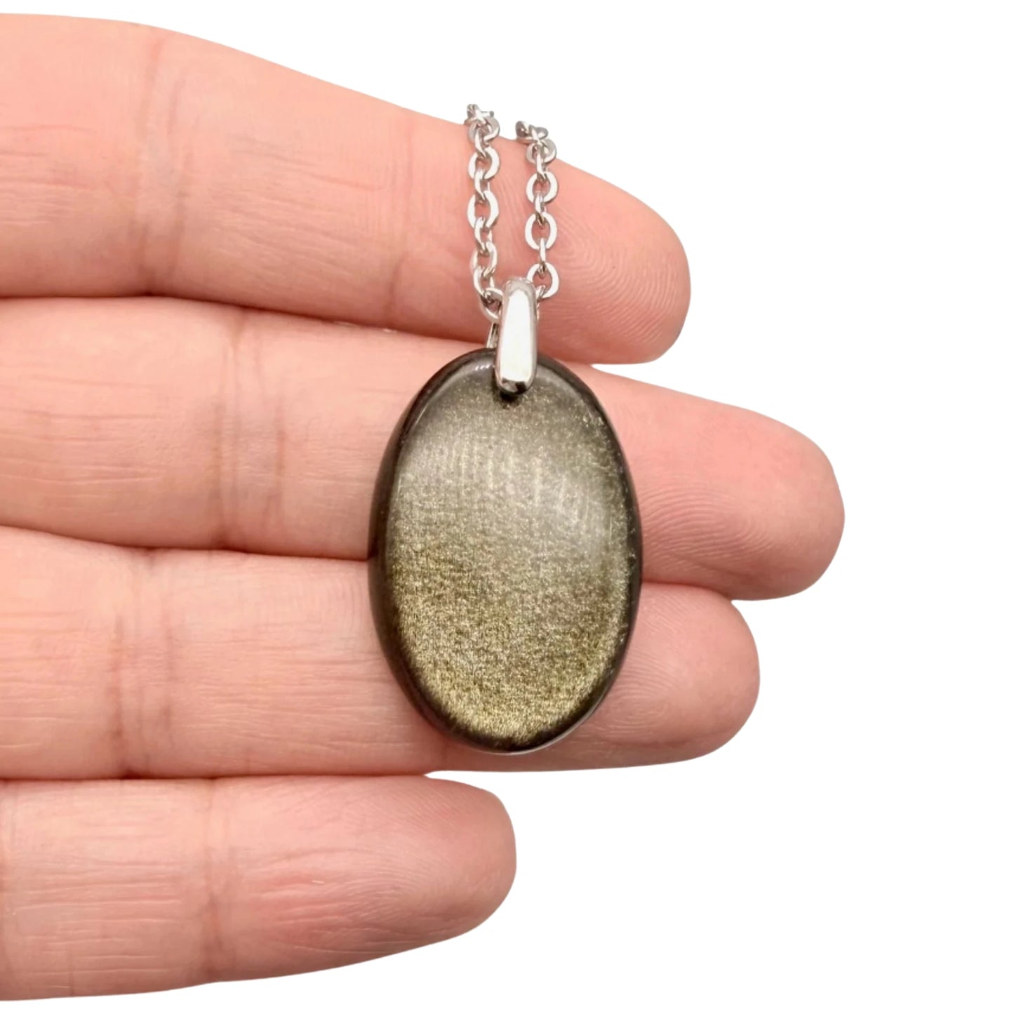 Pendentif  Obsidienne Dorée – Pierre naturelle | Modèle unique