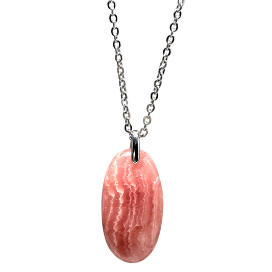 Pendentif Rhodochrosite – Pierre naturelle | Modèle unique