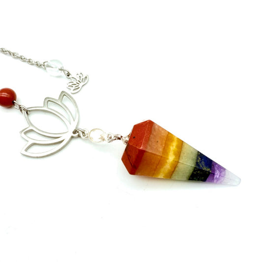 Pendule 7 chakras - Pièce Unique