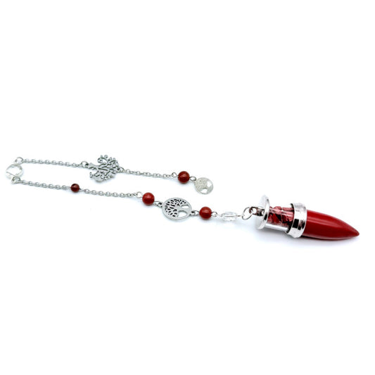 Pendule Jaspe Rouge - Pièce unique