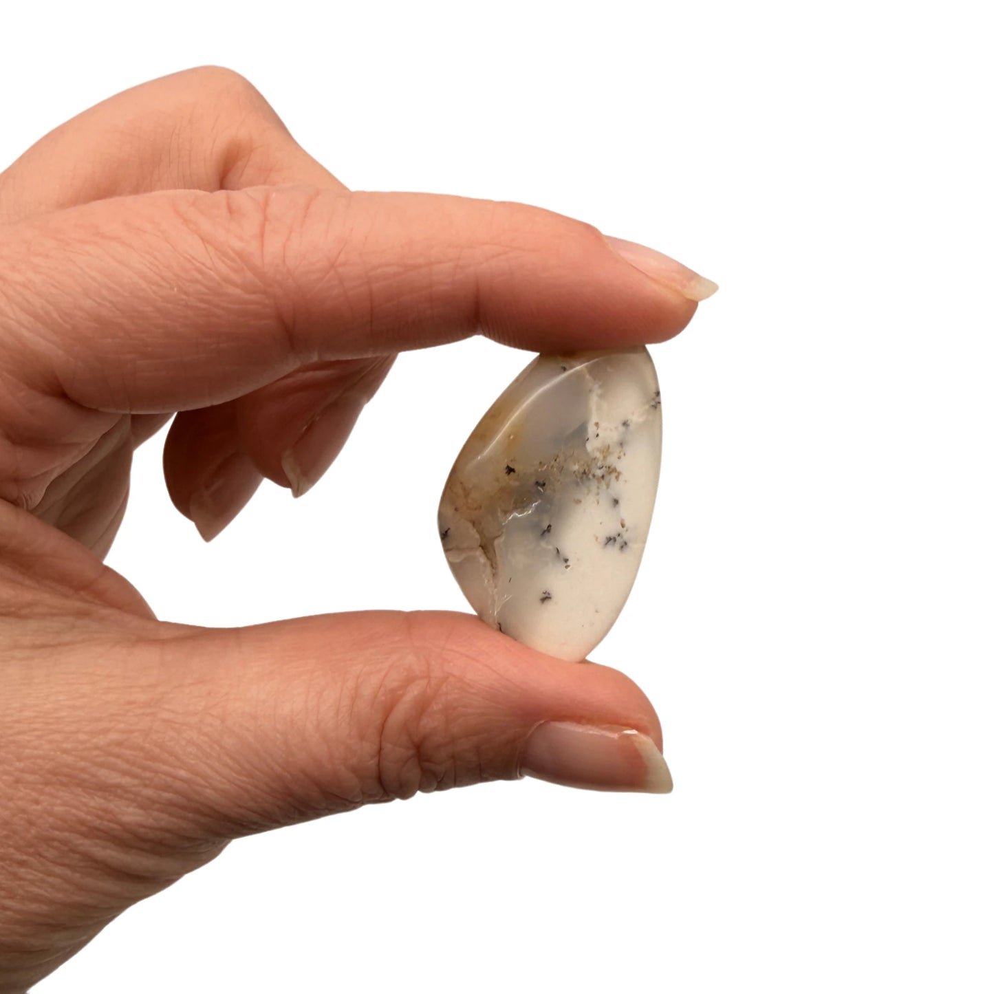 Pierre Roulée en Agate Dendritique - Pierre Naturelle