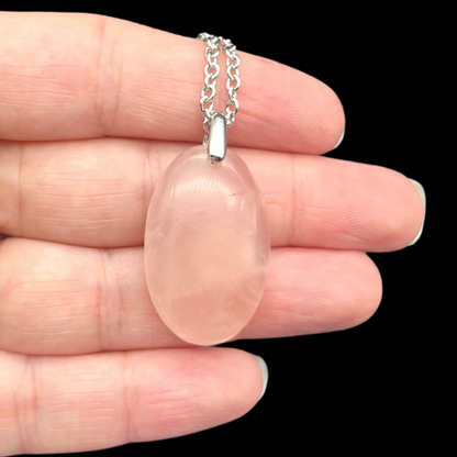 Quartz rose Pendentif