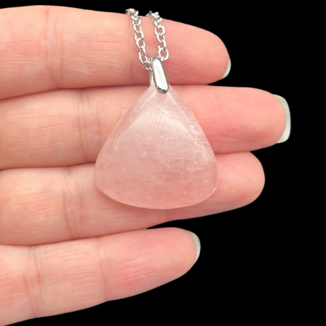 Quartz rose Pendentif