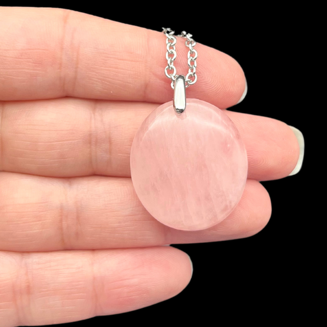 Quartz rose Pendentif