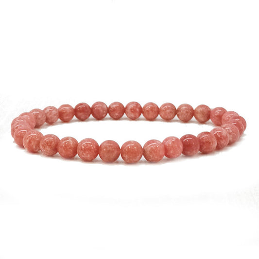 Thulite Bracelet en Pierre Boule