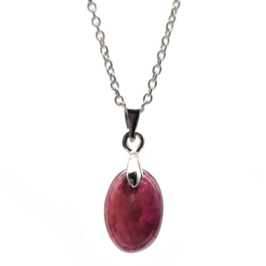 Tourmaline Rose Rubellite Pendentif